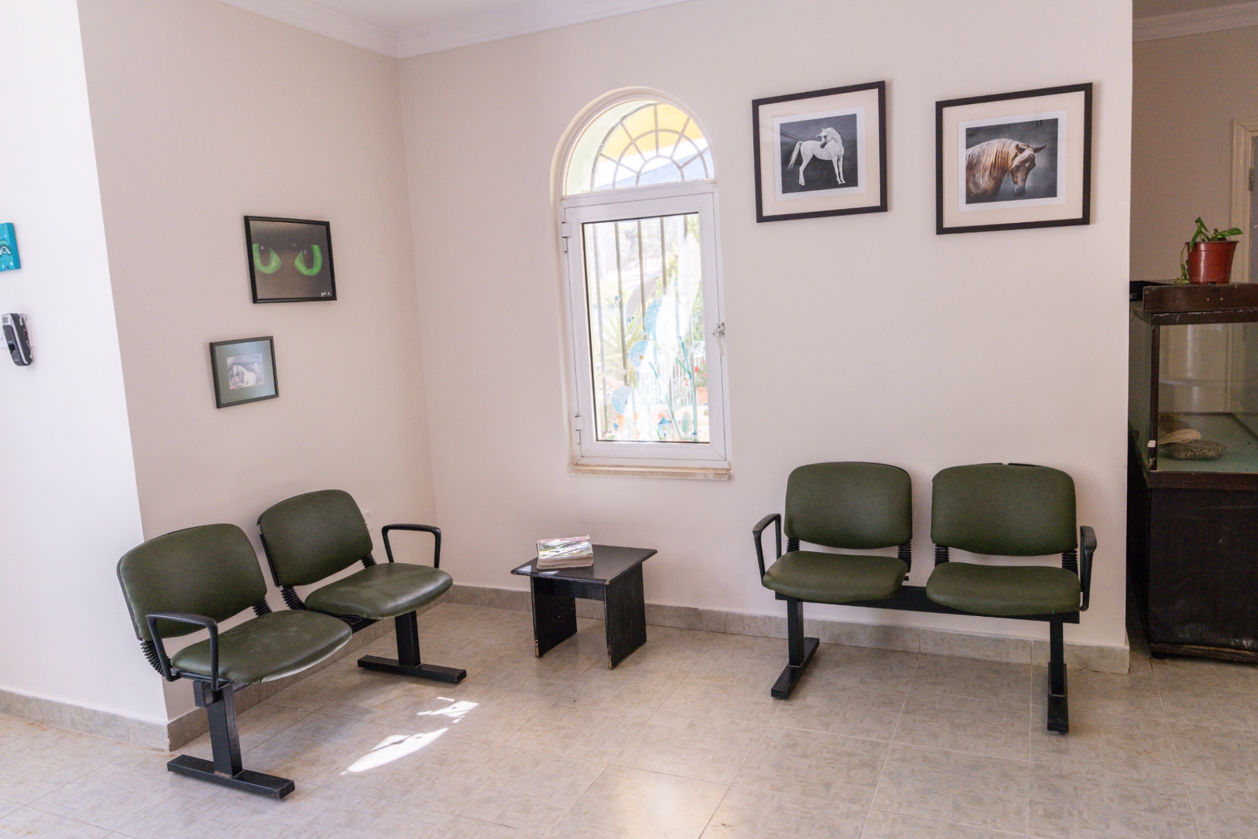 Waiting room at the hospital